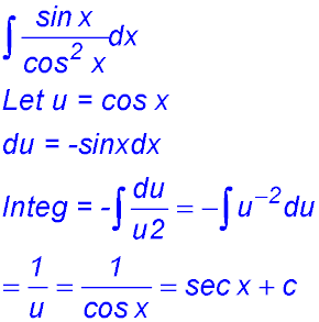 Trig - integ - Rev Chain Rule TYS 1 Solns